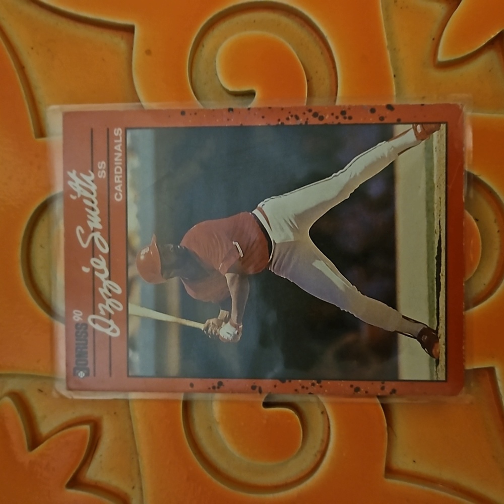 Donruss Ozzie Smith Saint Louis Cardinals 1990 card #201 Rare ERROR
